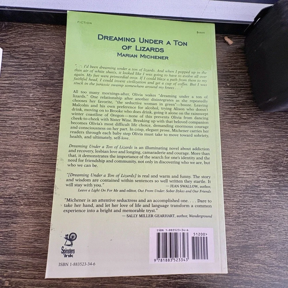 Dreaming Under A Ton Of Lizards Marian Michener‎ Lesbian Novel Trade Paperback